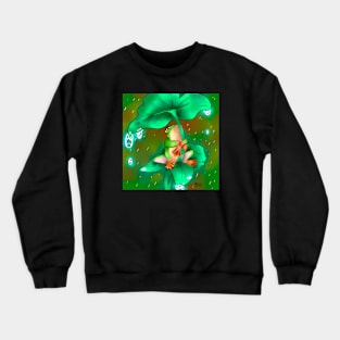 Frog and rain Crewneck Sweatshirt